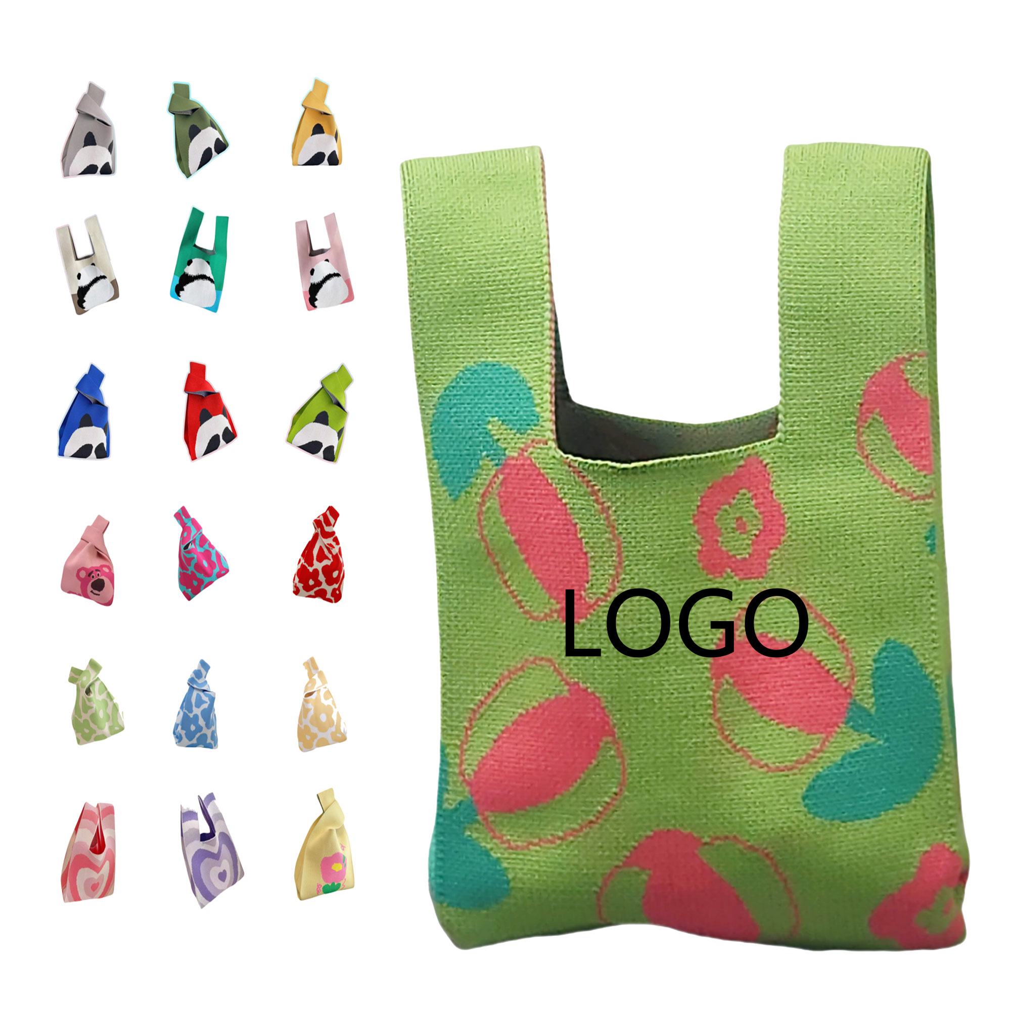 Full Color Handheld Tote Bags, custom tote bag with logo imprint 2