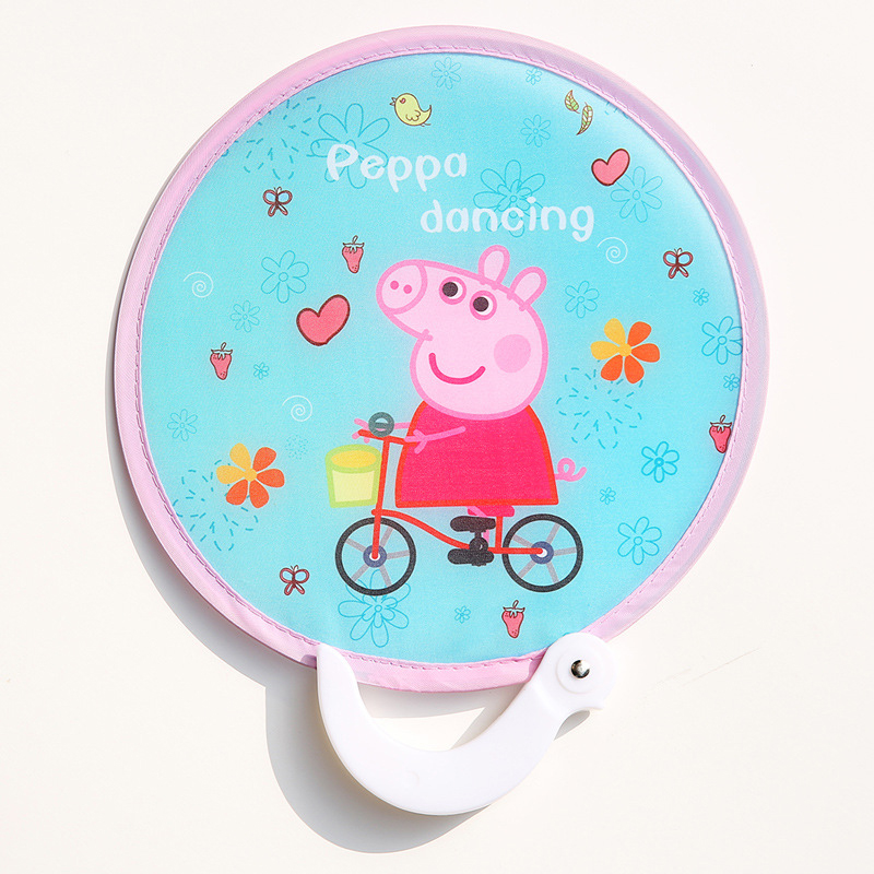 Japanese Style Handheld Round Folding Fan 14
