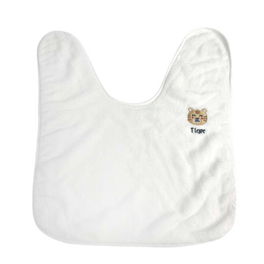 Coral Fleece Infant Drool Bib Baby Burp Cloth 3