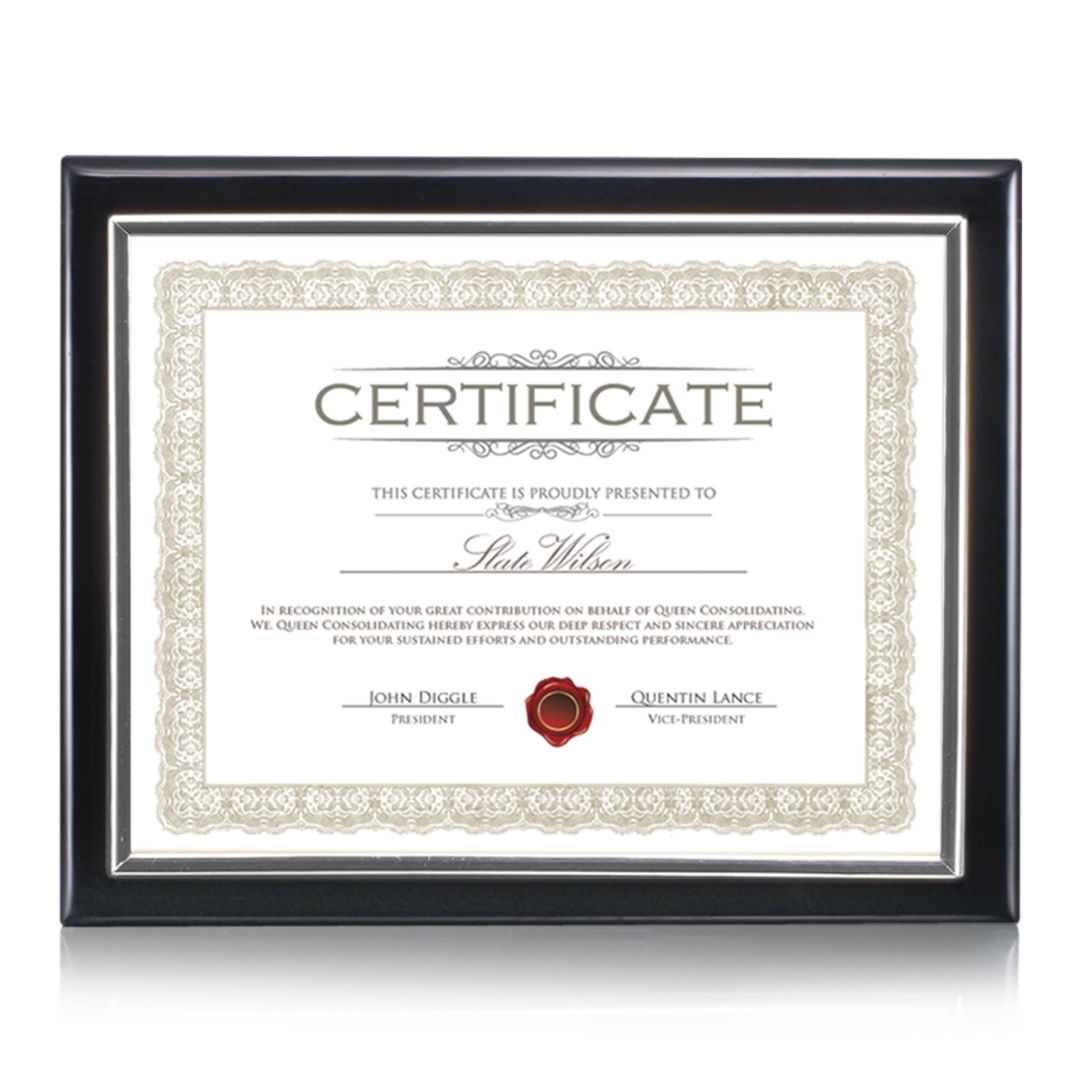 Oakleigh Certificate Holder - Black 2