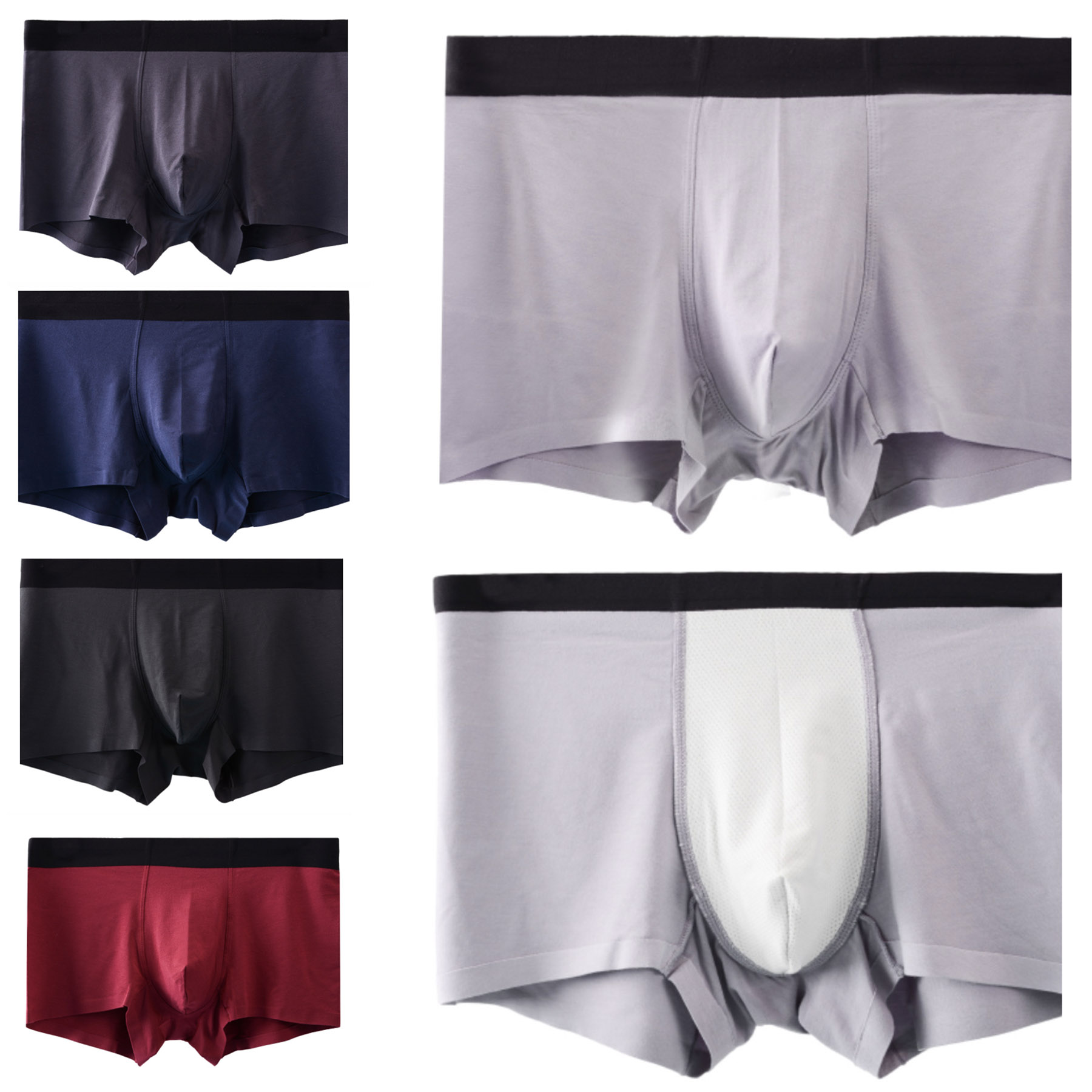 Men's Cotton Classics Fit Stretch Boxer Briefs With Waistband Customized 1