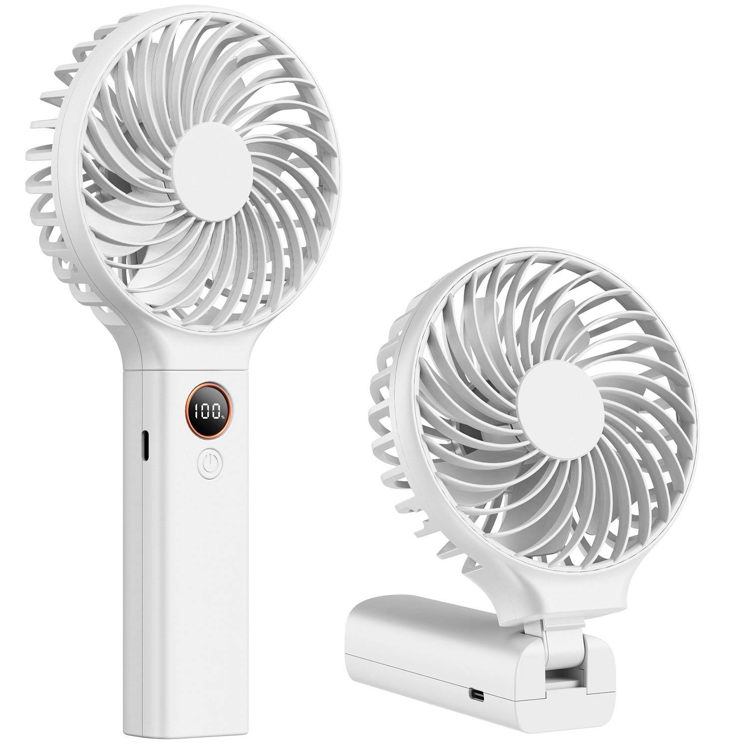 Compact Foldable 6-Speed Handheld Fan LED Display 4