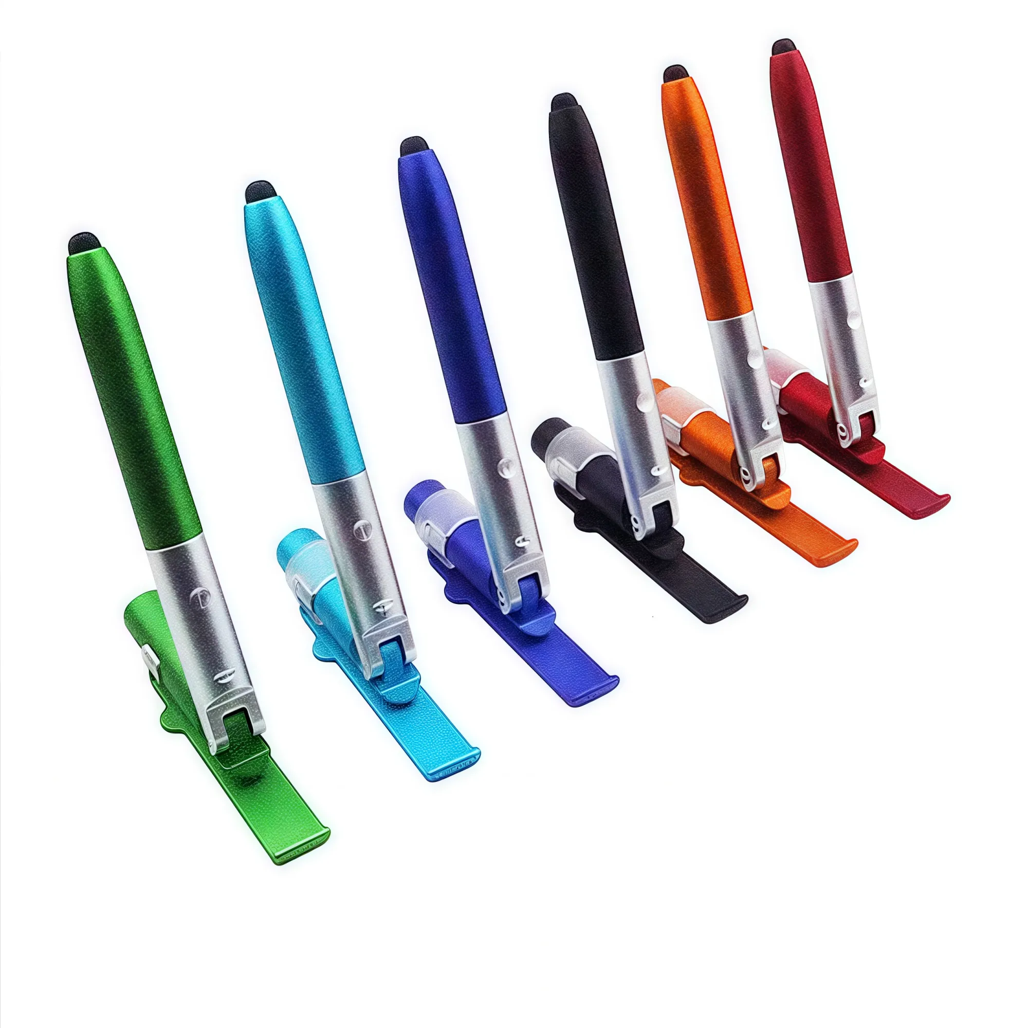 MOQ 3-in-1 Stylus Pen: LED Light, Ballpoint & Phone Holder 8