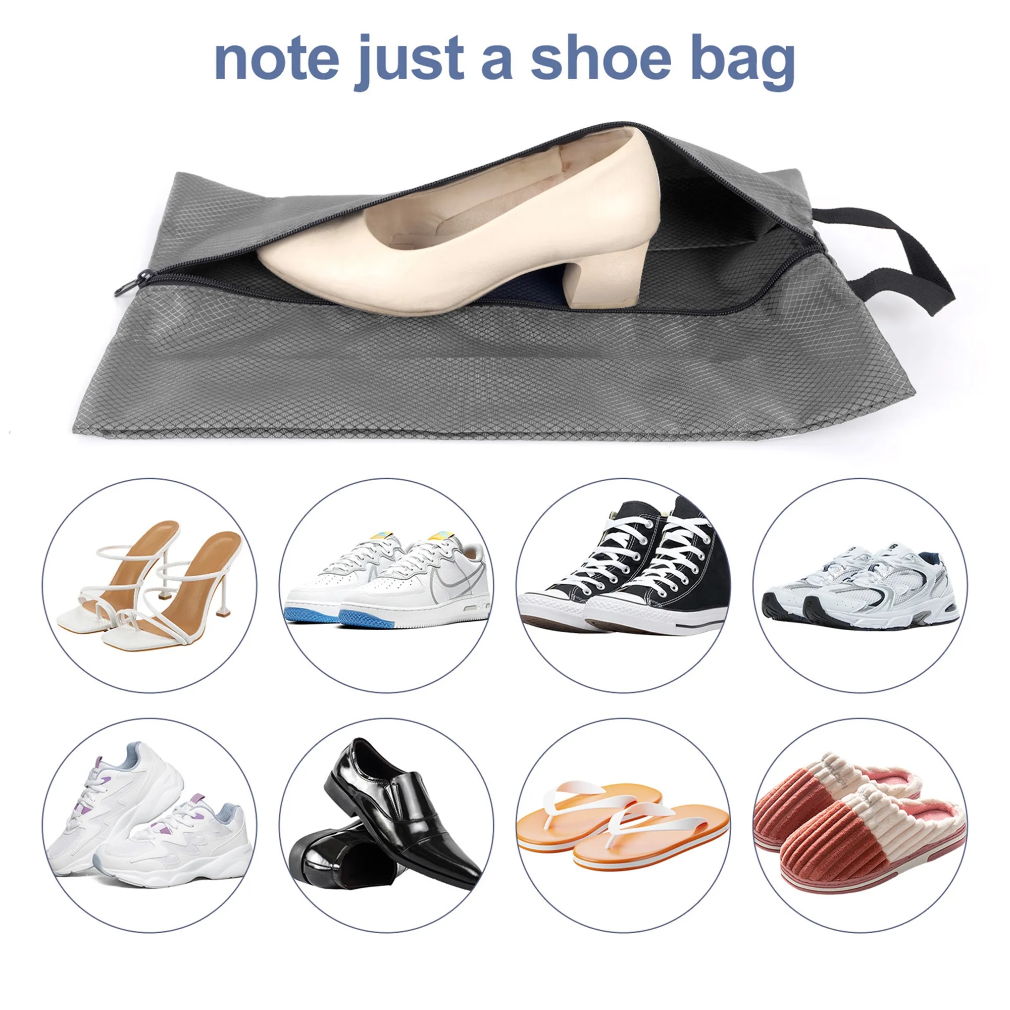 MOQ20 Travel Shoe Bag Waterproof Oxford 6