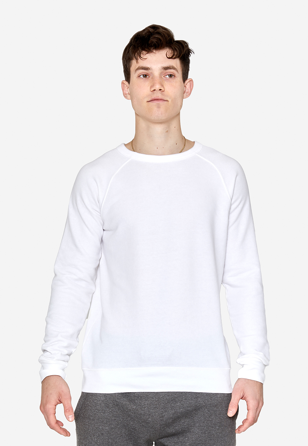 French Terry Raglan Crewneck, custom hoodie or sweatshirt with logo imprint 17