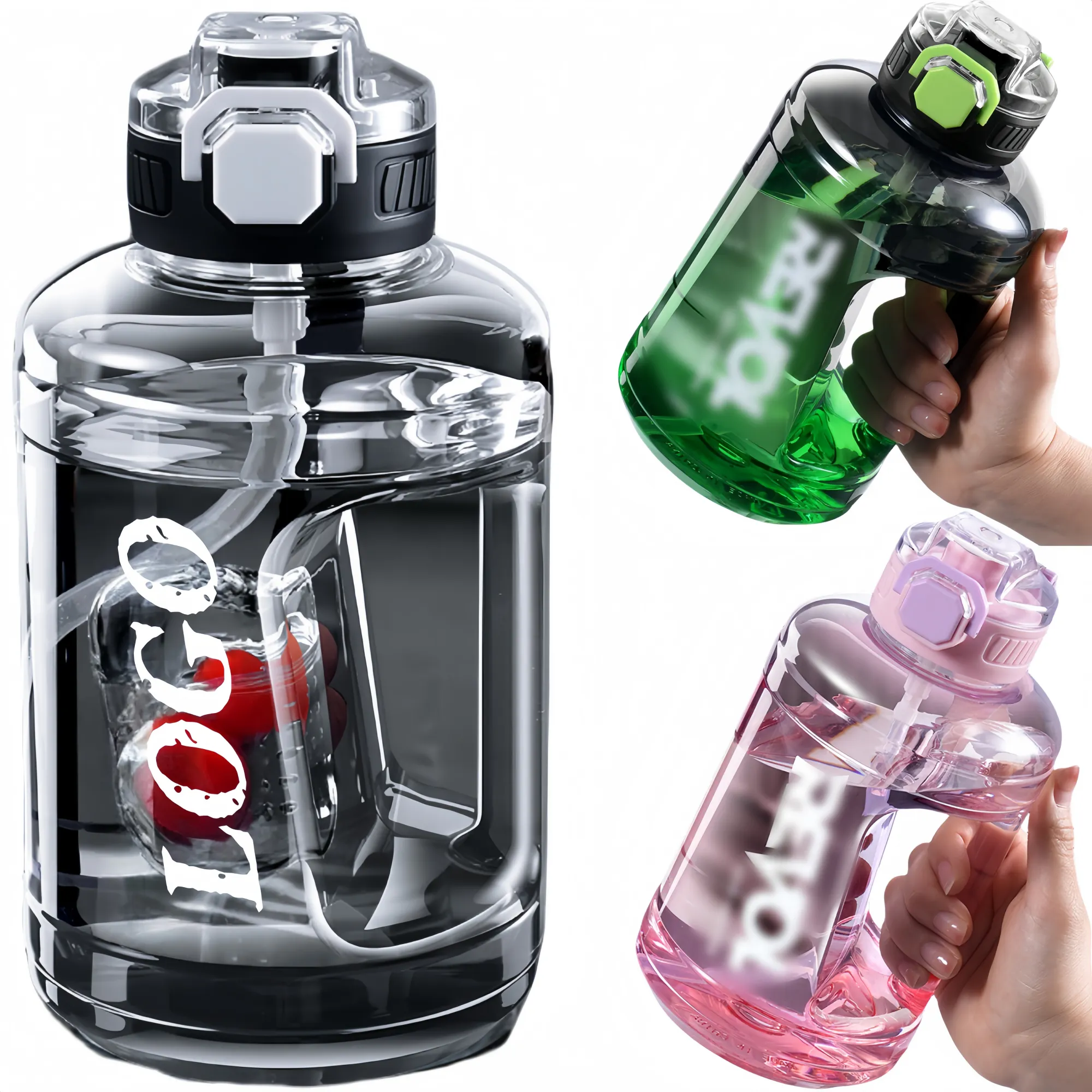 Large - capacity Sports Fitness Water Bottle 2