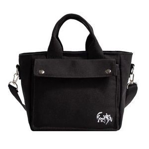 Canvas HandBag With Adjustable Shoulder Strap 3