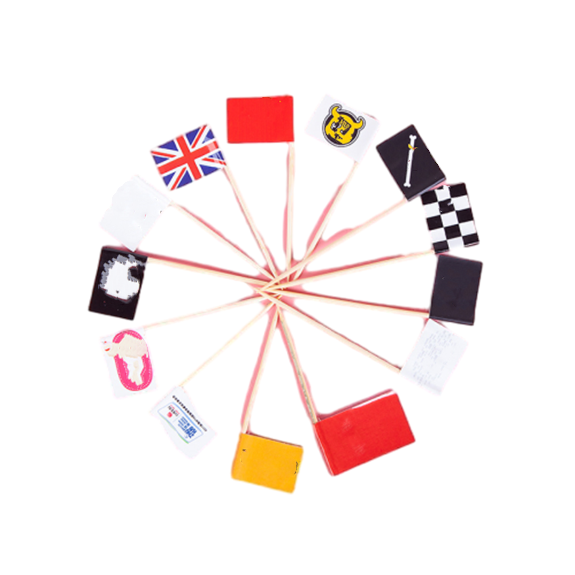 Eco-Friendly Food Decorative Flags 2