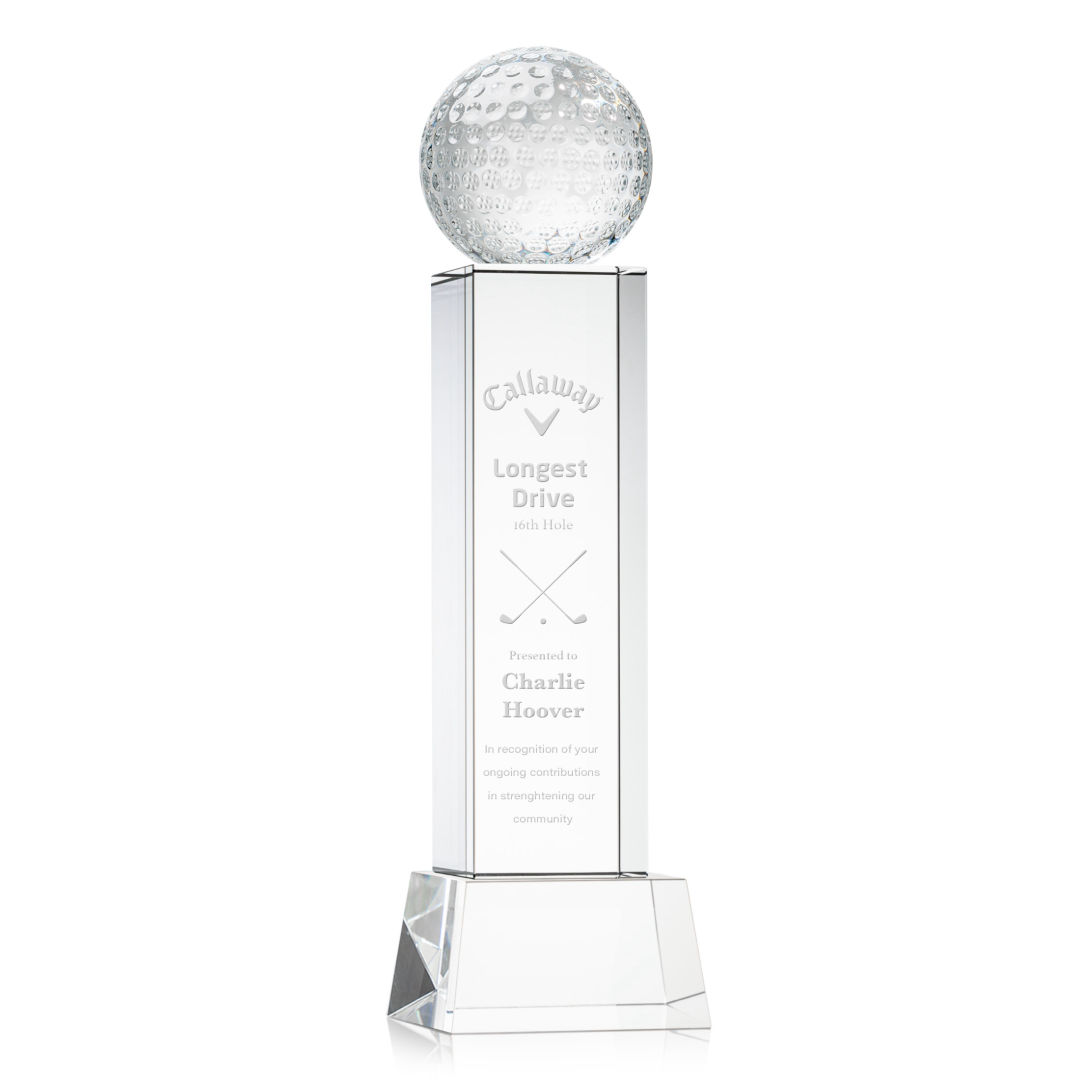 Golf Ball Award on Belcroft Base - Clear 3