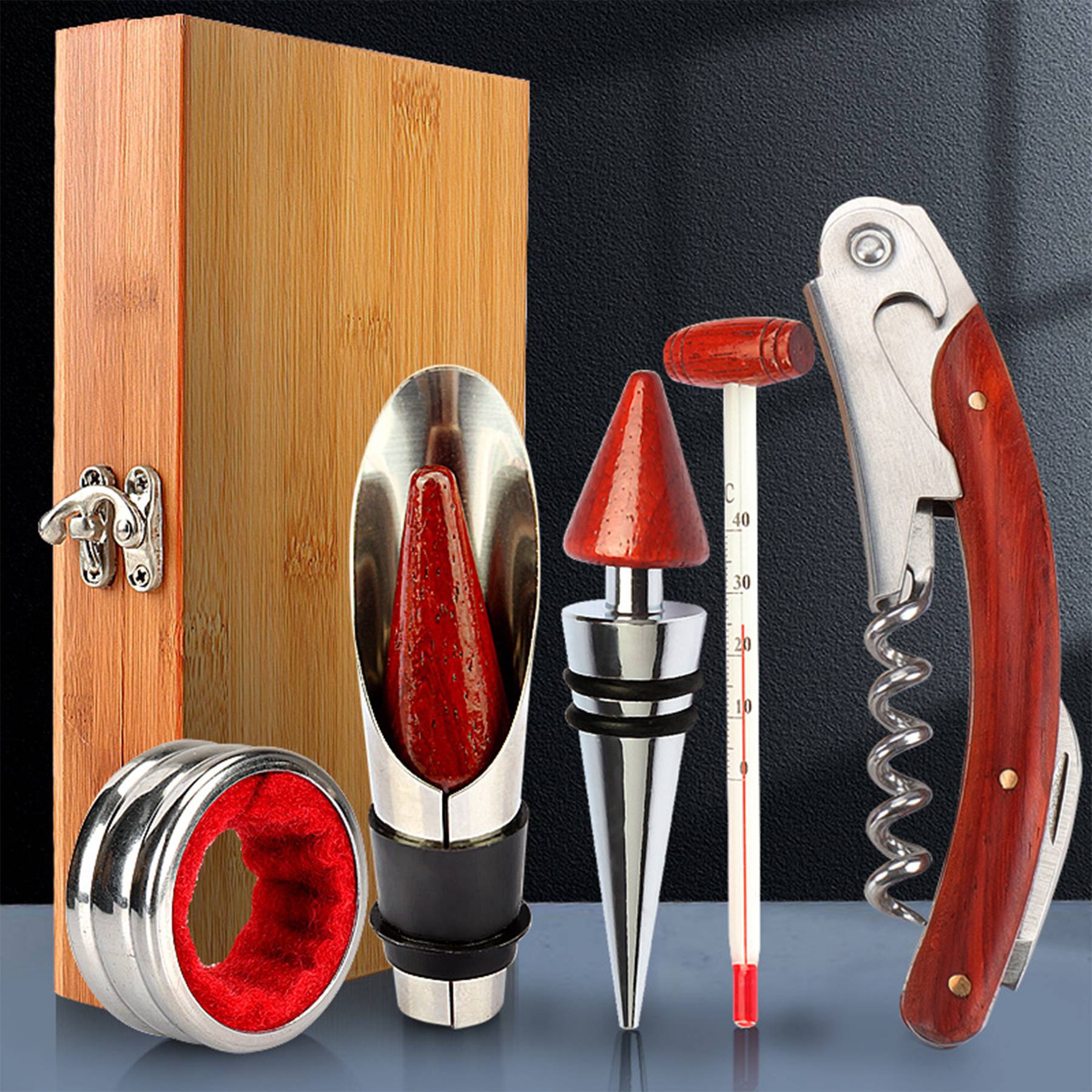 Wood Wine Set 3