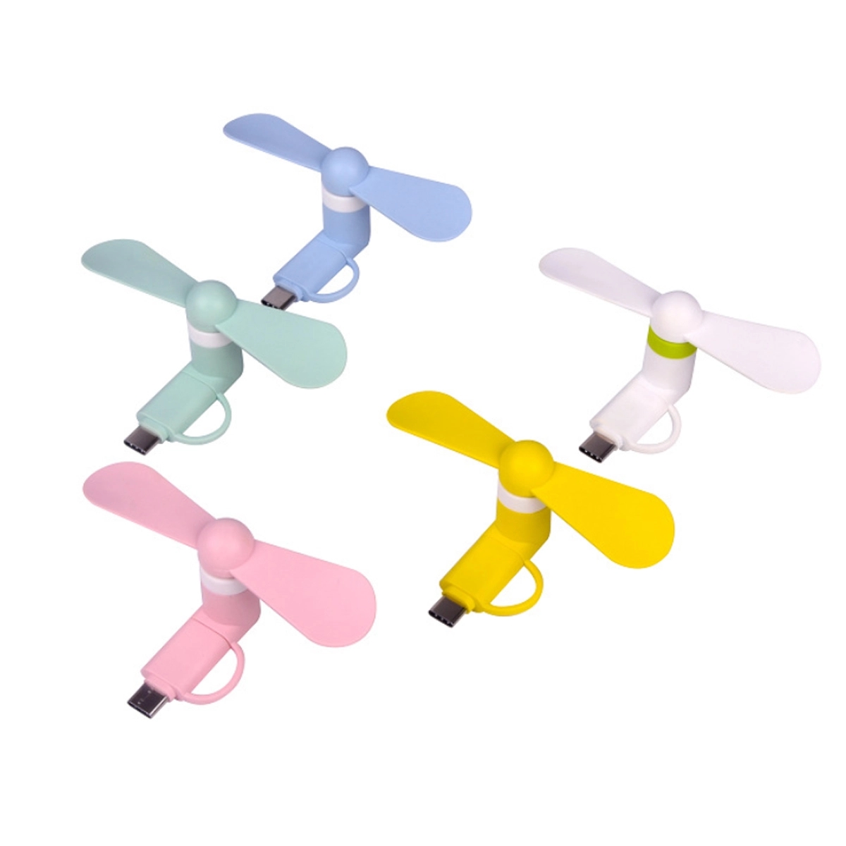 Mini Cell Phone Fan 2-in-1 3