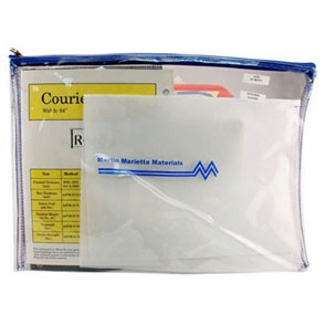 Clear Vinyl Deluxe Zippered Portfolio 1