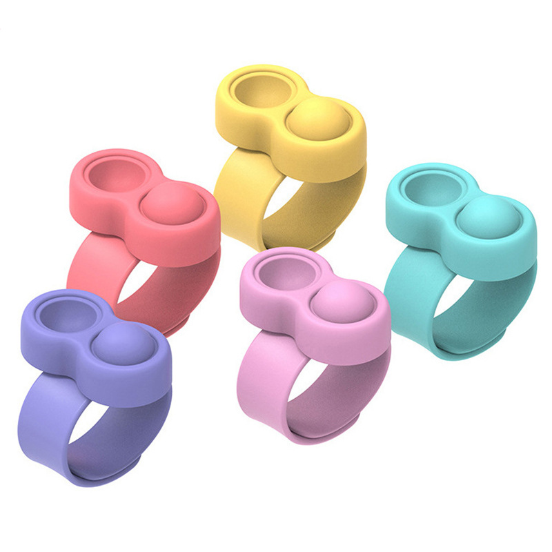 Fidget Sensory Wrist Band Steering Wheel Silicone Clap Ring