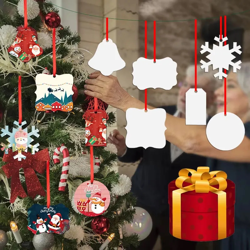Sublimation Metal Christmas Tree Ornaments 10