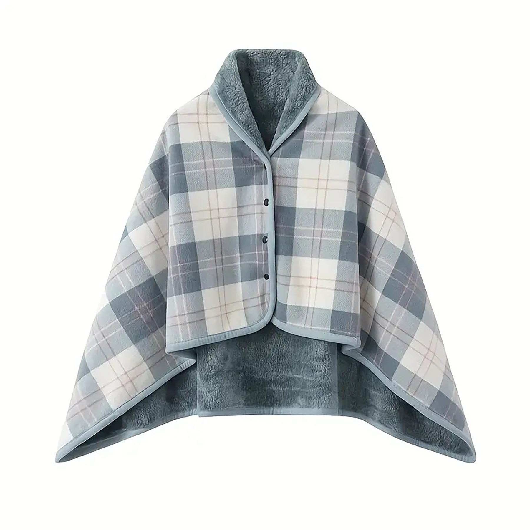 Plaid Flannel Wearable Blanket 16