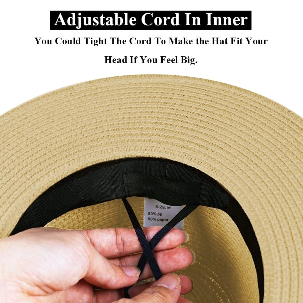 Summer Beach Sun Straw Hat Upf50+ 6