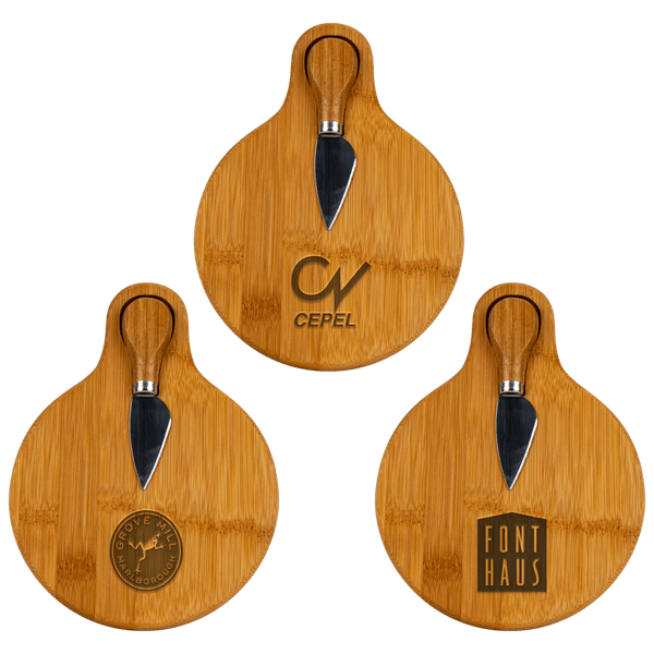 Small Bamboo Cutting Board with Cheese Knife 7
