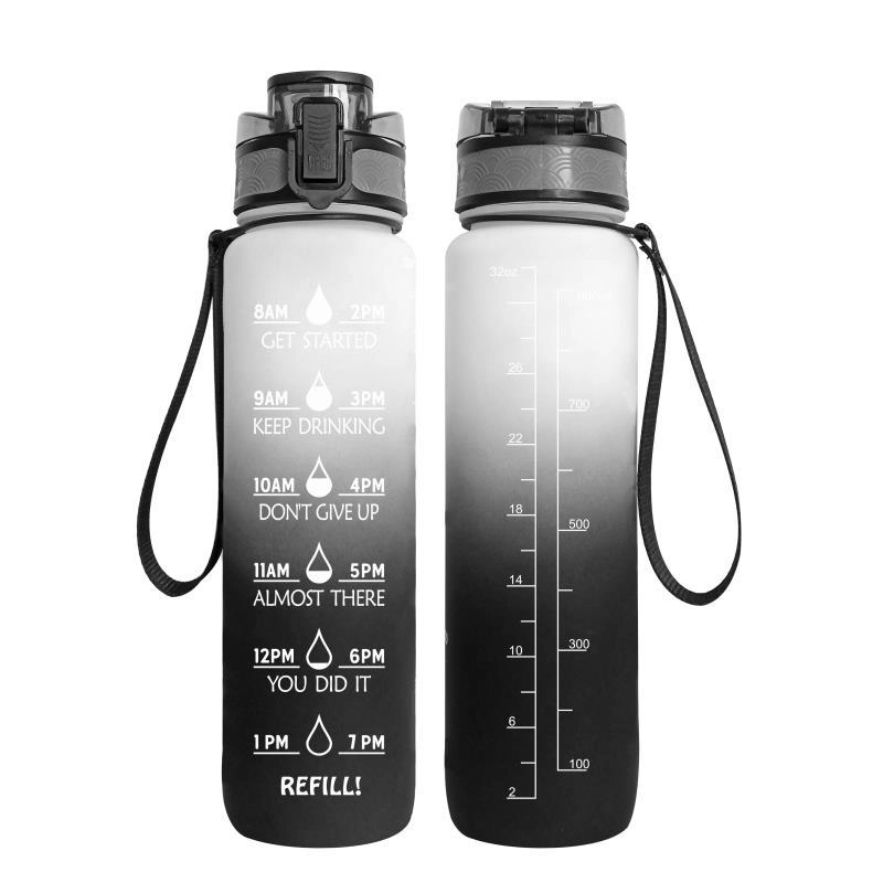 32oz Leakproof Motivational Sports Water Bottle 3