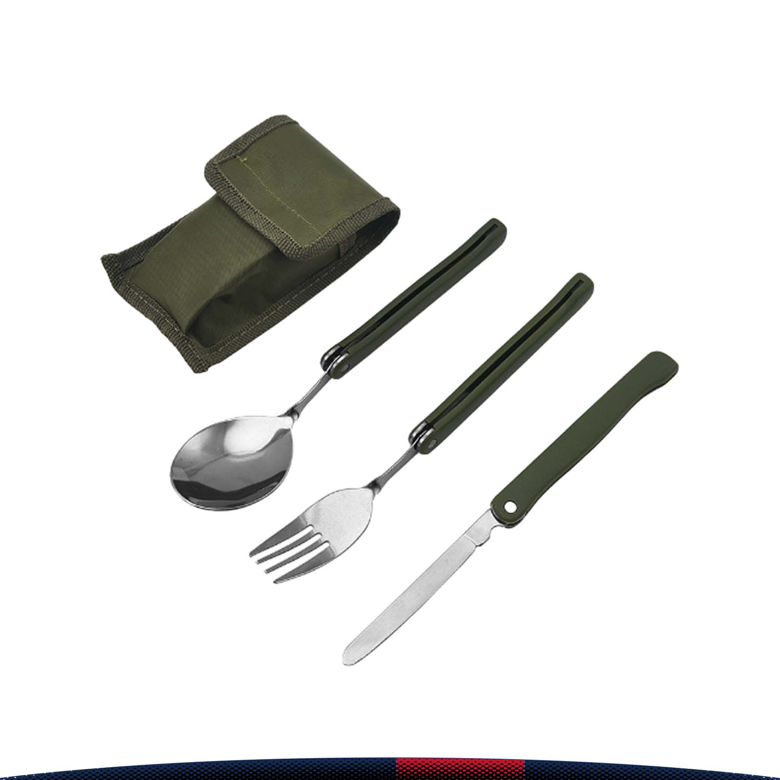 Nitrile Folding Cutlery Set 3
