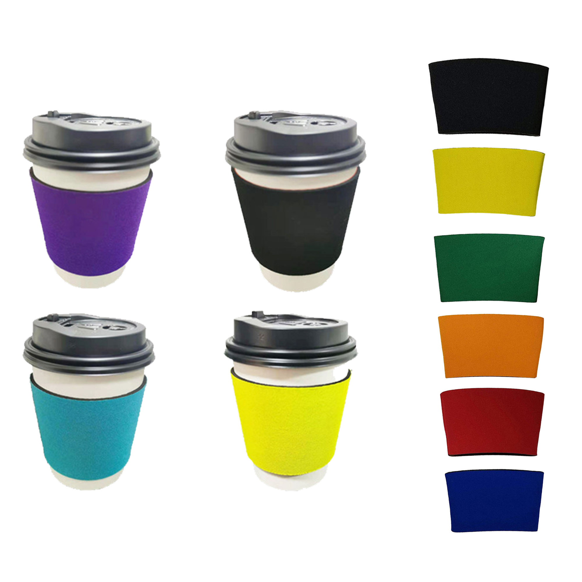 MOQ 50 Reusable Insulated Coffee Cup Sleeve 4