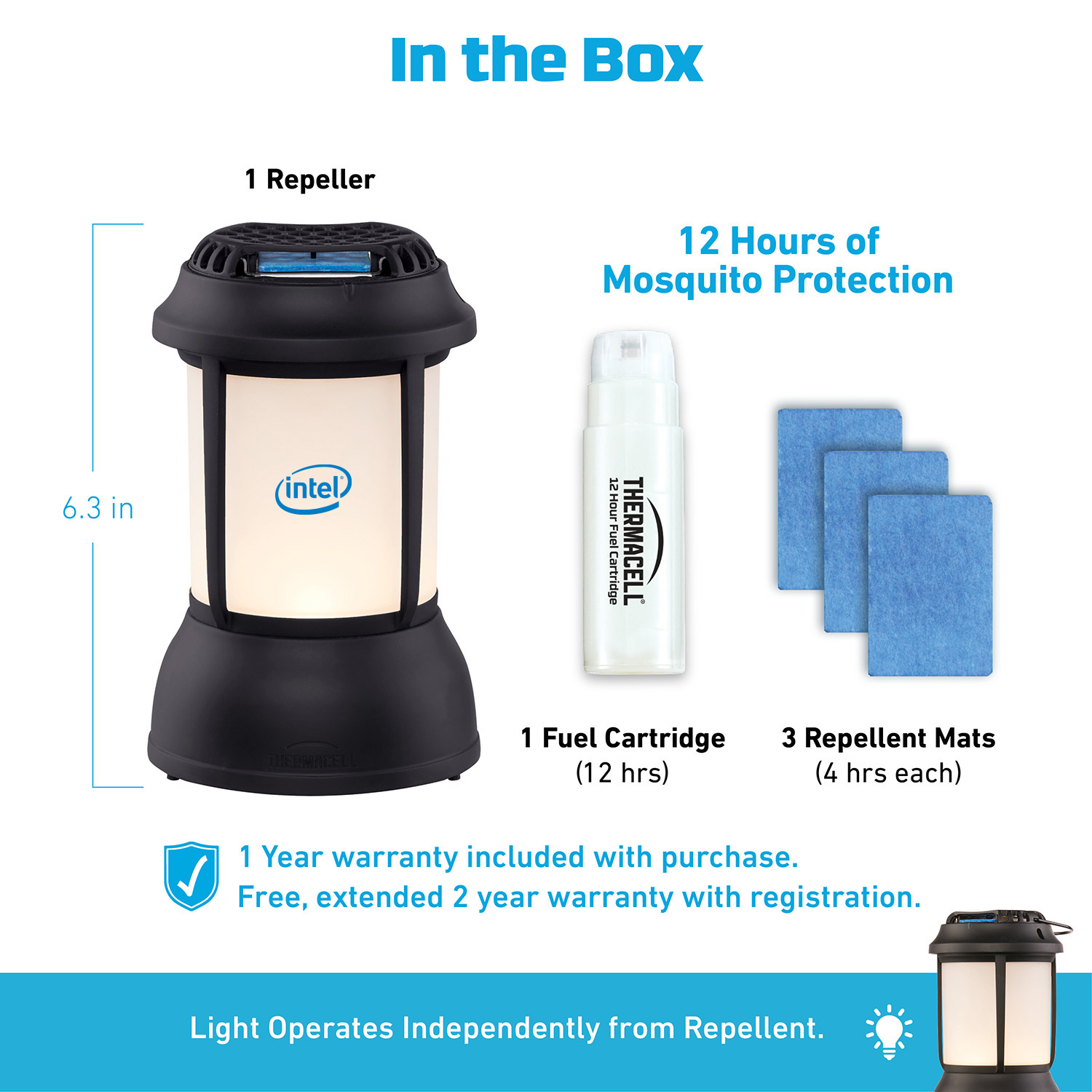 Thermacell® Patio Shield Mosquito Repeller Lantern 3