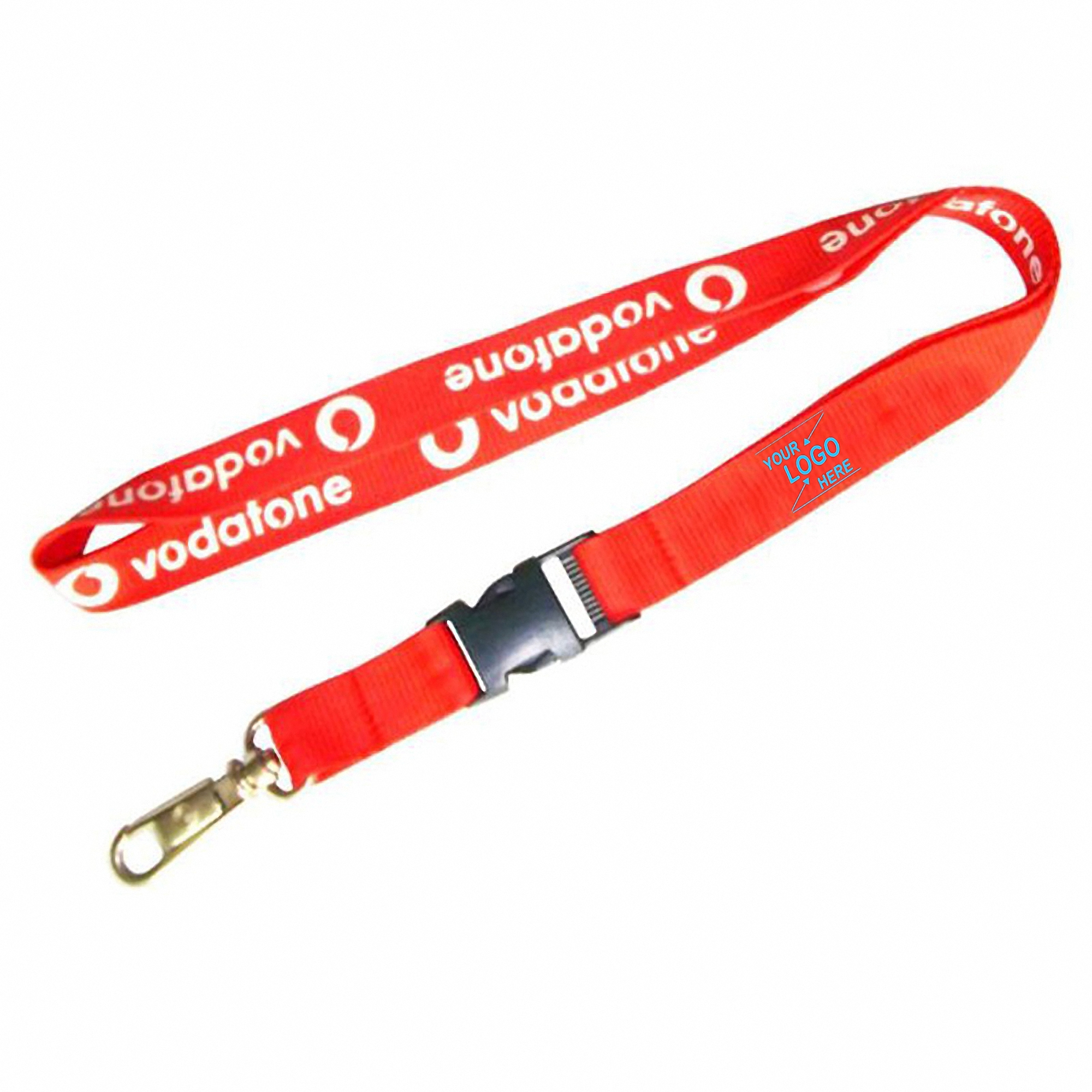 Personalized Color-Printed Lanyard with Tether Buckle