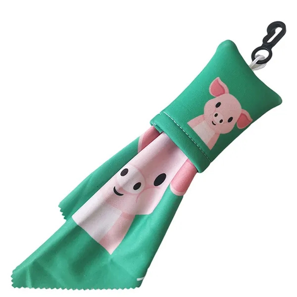 Microfiber Cleaning Cloth W/ Clip Pouch 3