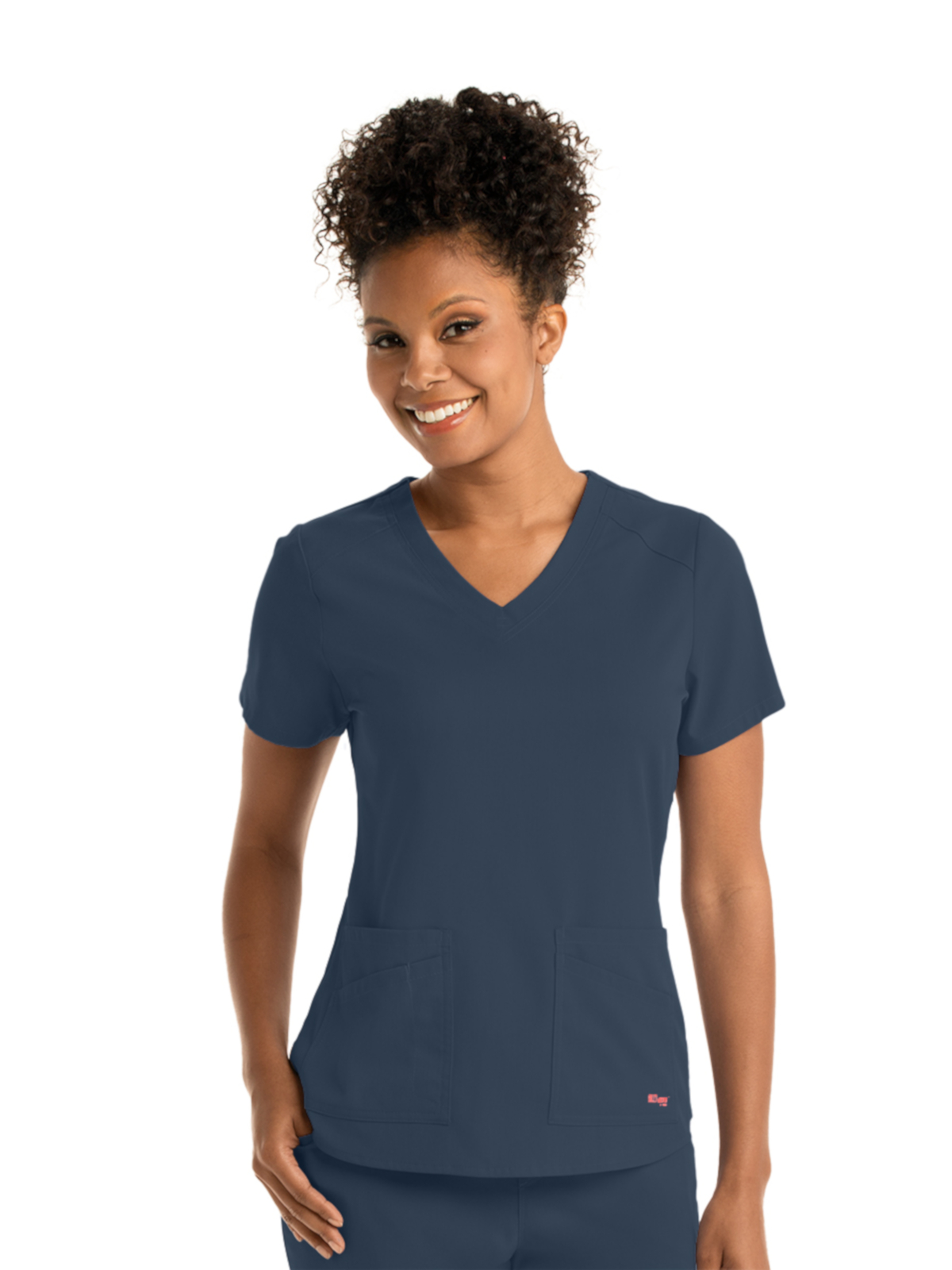 Grey's Anatomy Spandex Stretch - Women's Four-Pocket V-Neck Emma Scrub Top 29