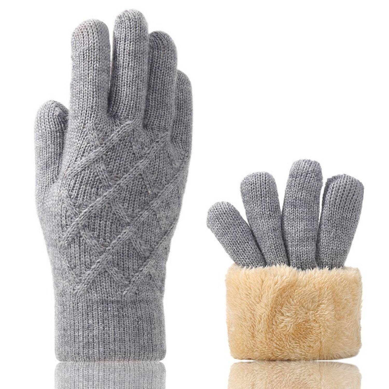 Unisex Winter Acrylic Knitted Touchscreen Glove 4