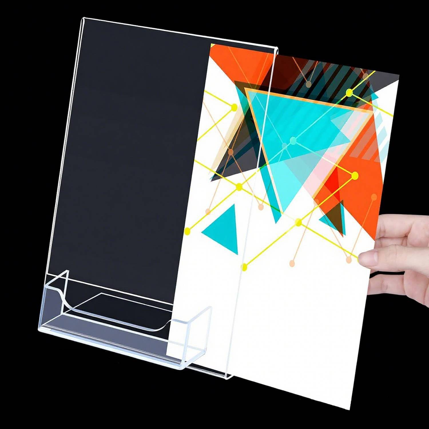 Acrylic Brochure Business Card Display Stand 9