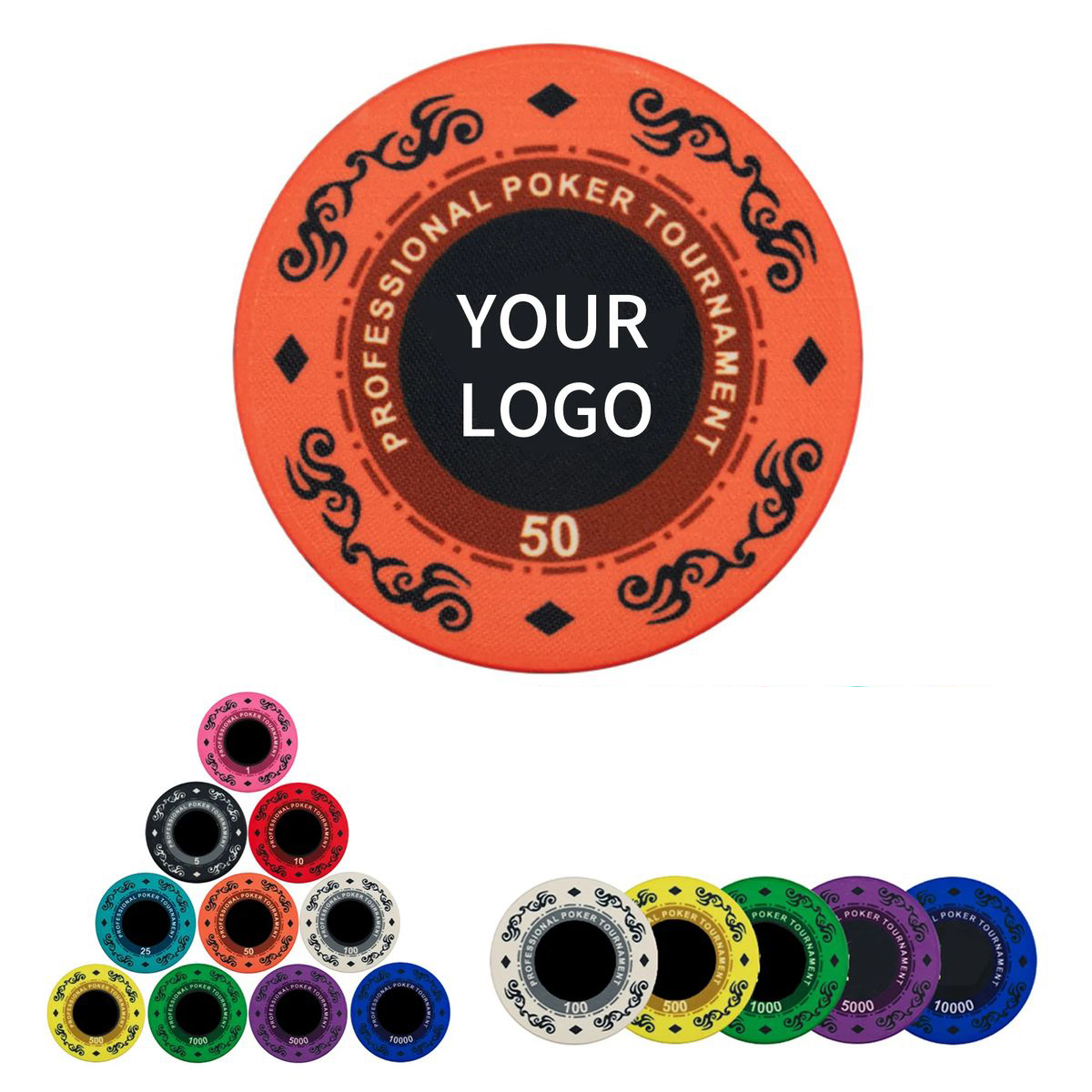 Premium Ceramic Poker Chips for Casino Games 2