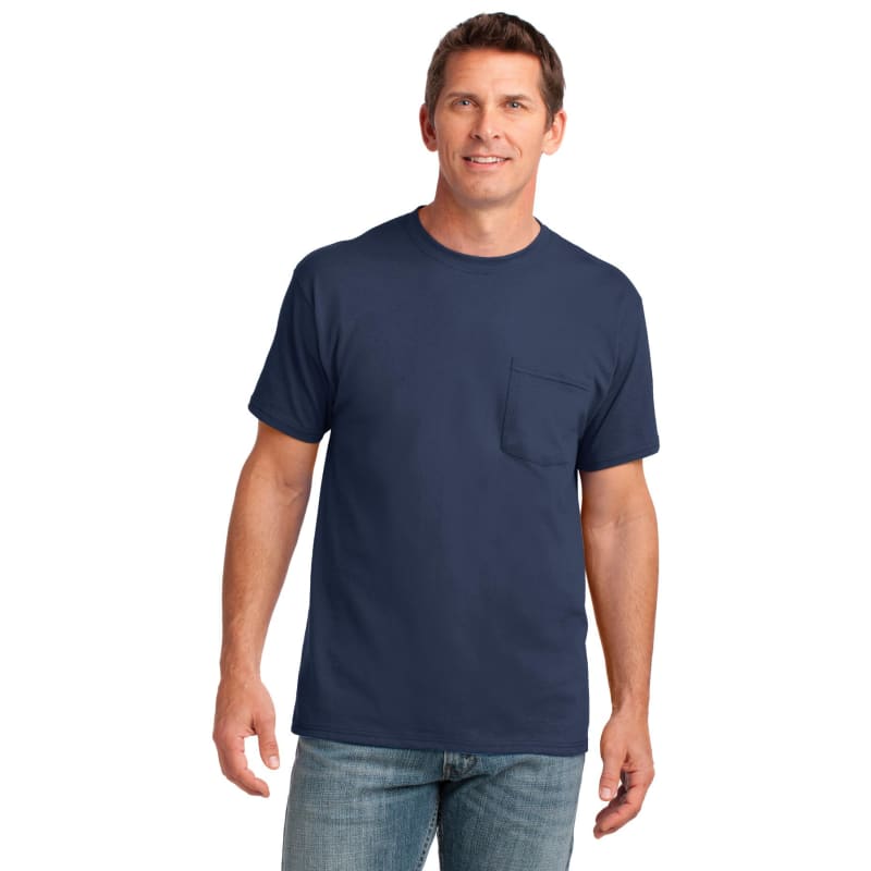Port & Company Core Cotton Pocket Tee. 83