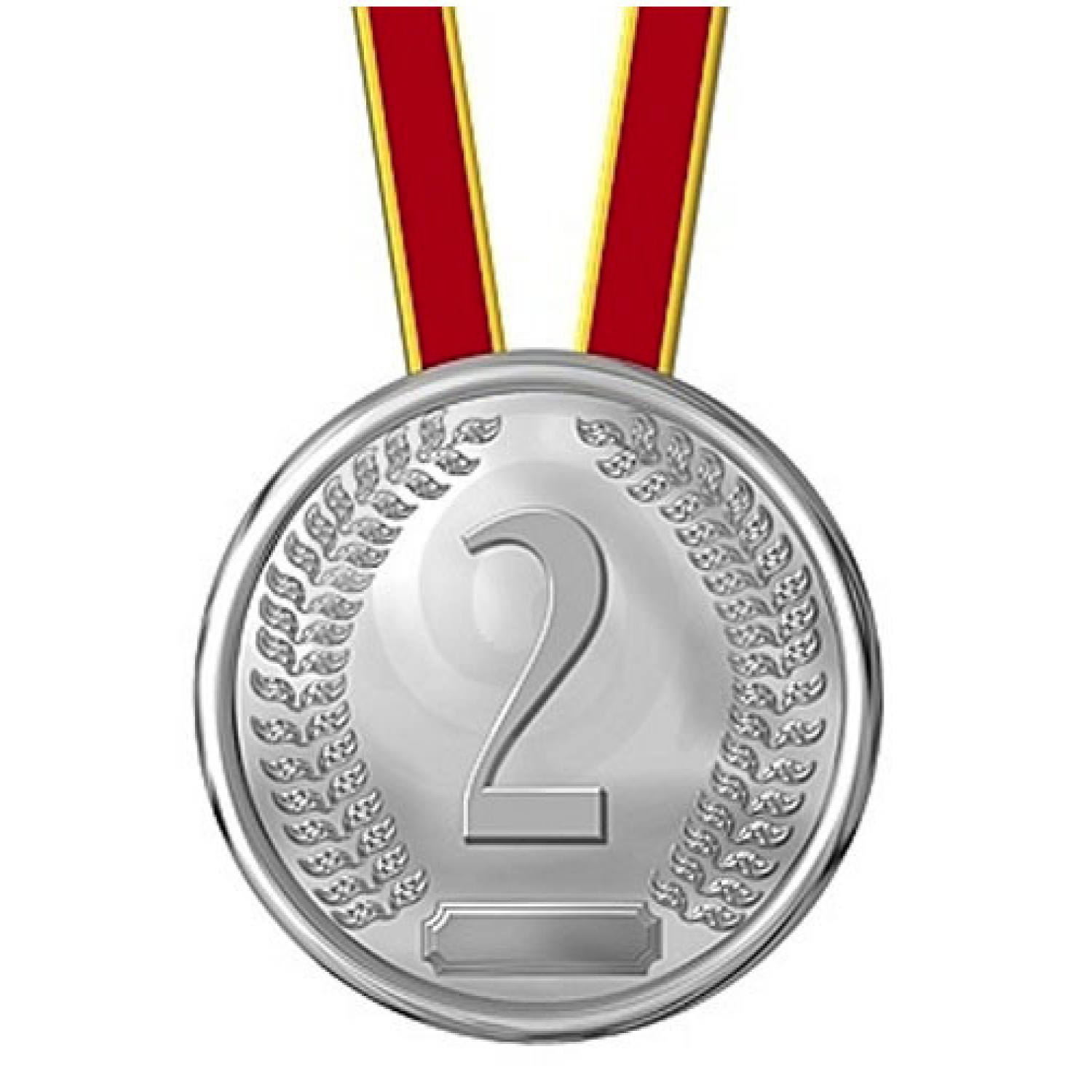 Customized Shiny Silver Plated Solid Iron Medal 2