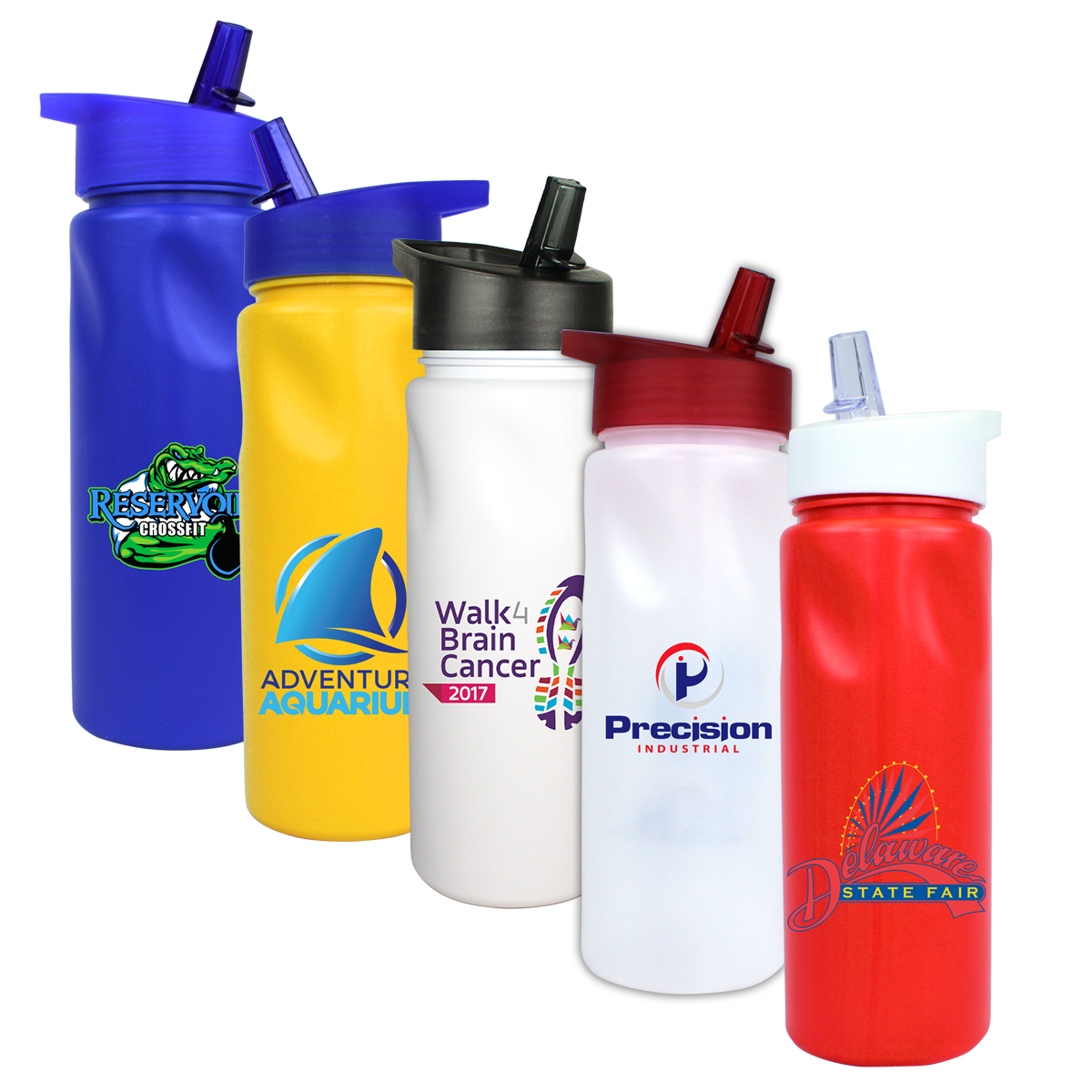 24 Oz. Cycle Bottle with Straw Cap Lid 2