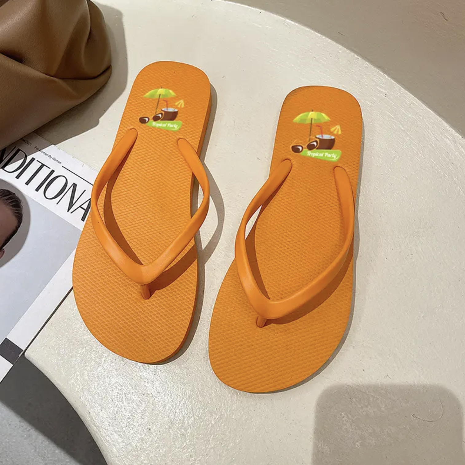 Custom Full Color Logo Flip Flops 4