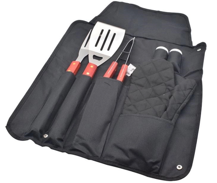 7-Pieces BBQ Apron Tool Set 2