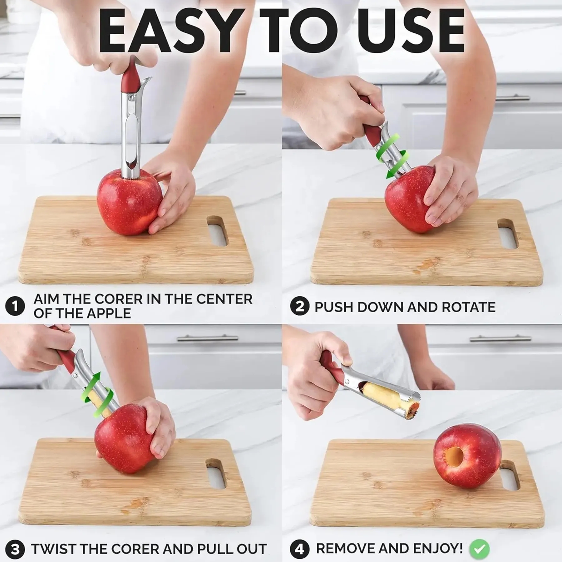 Portable Stainless Steel Fruit Core Remover 6