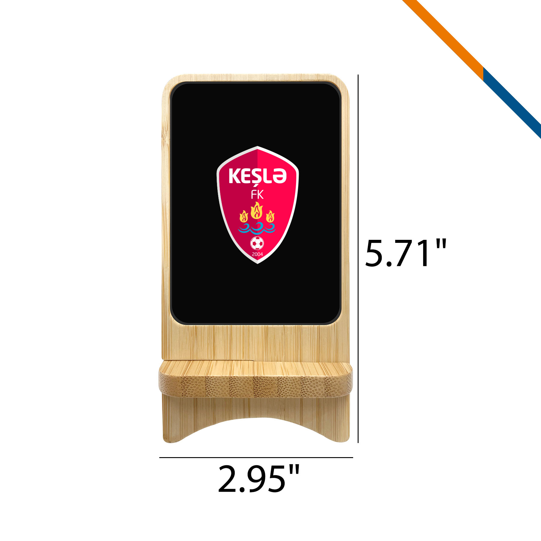 Lionel Light up Bamboo Wireless Quicker Charger Stand 7