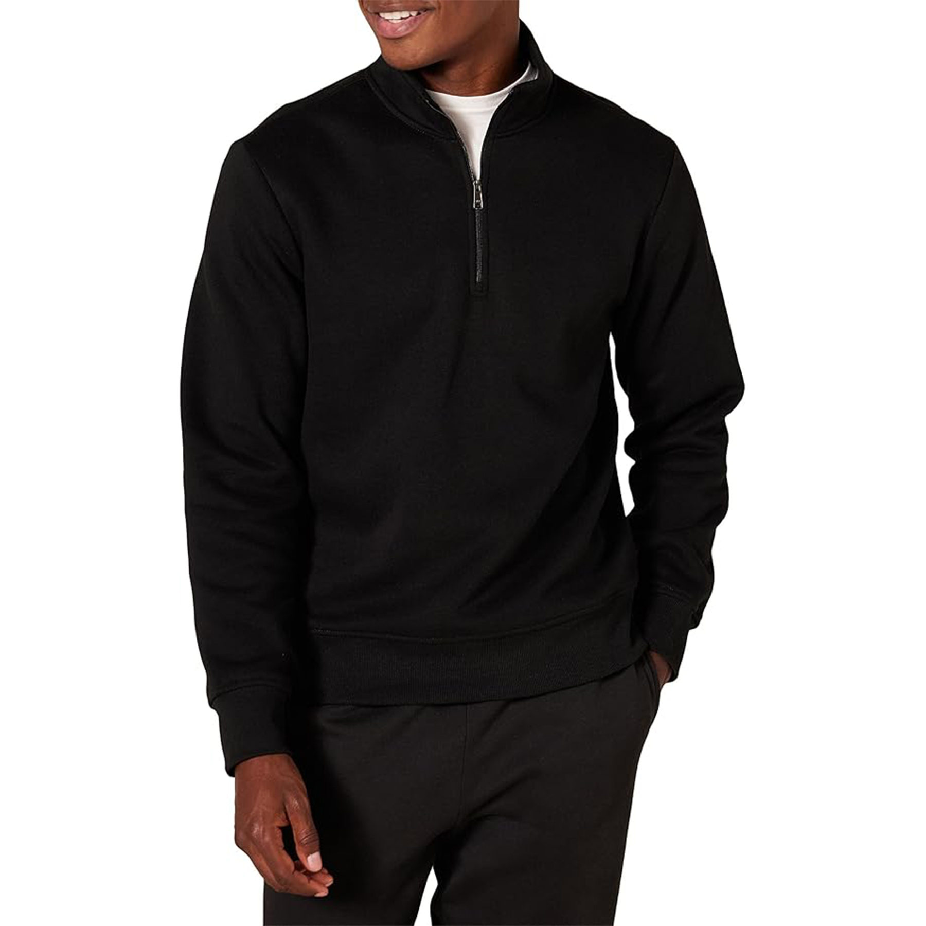 Men Quarter Zip Pullover Sweatshirt, custom hoodie or sweatshirt with logo imprint 13