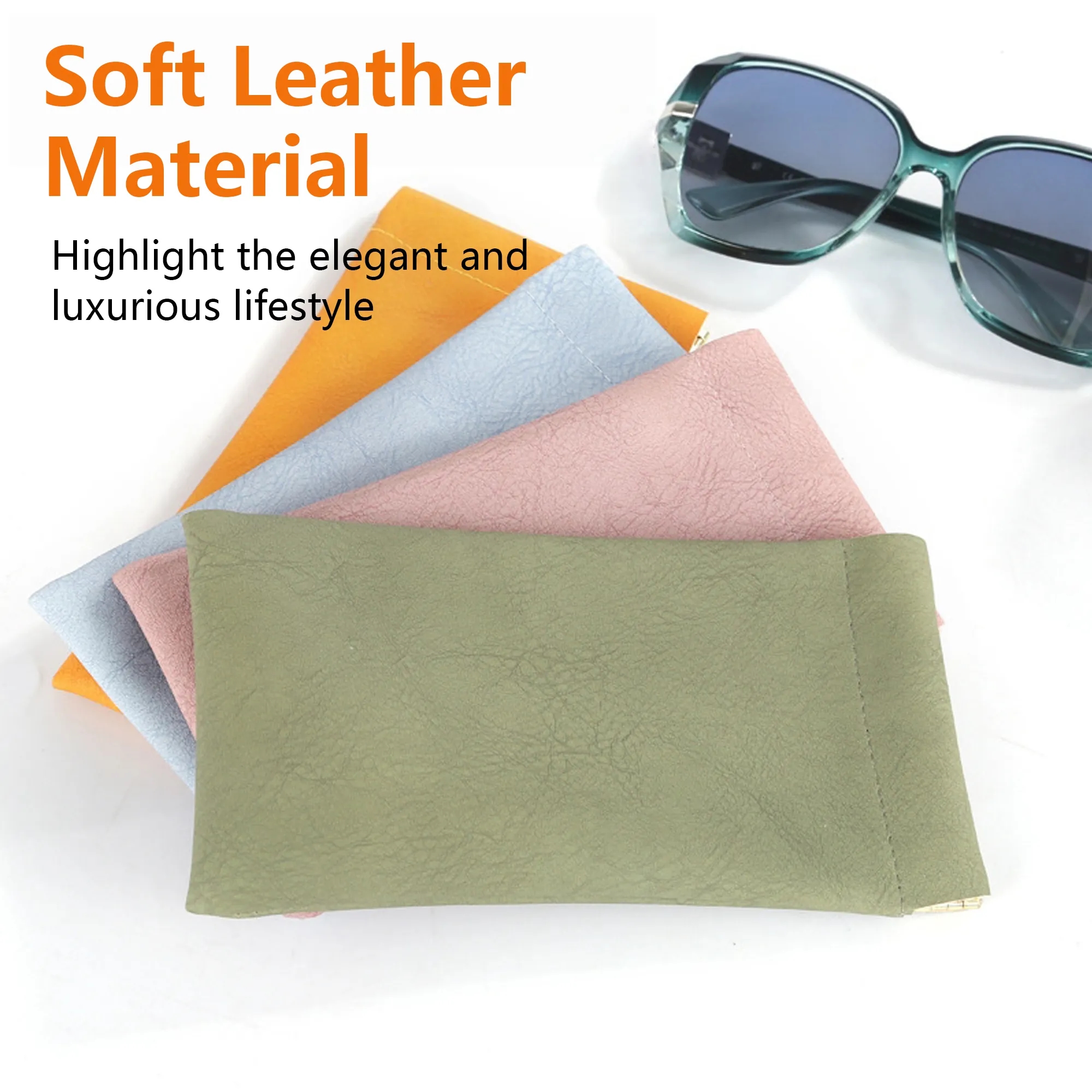 Leather Glasses Case Self-Sealing 9