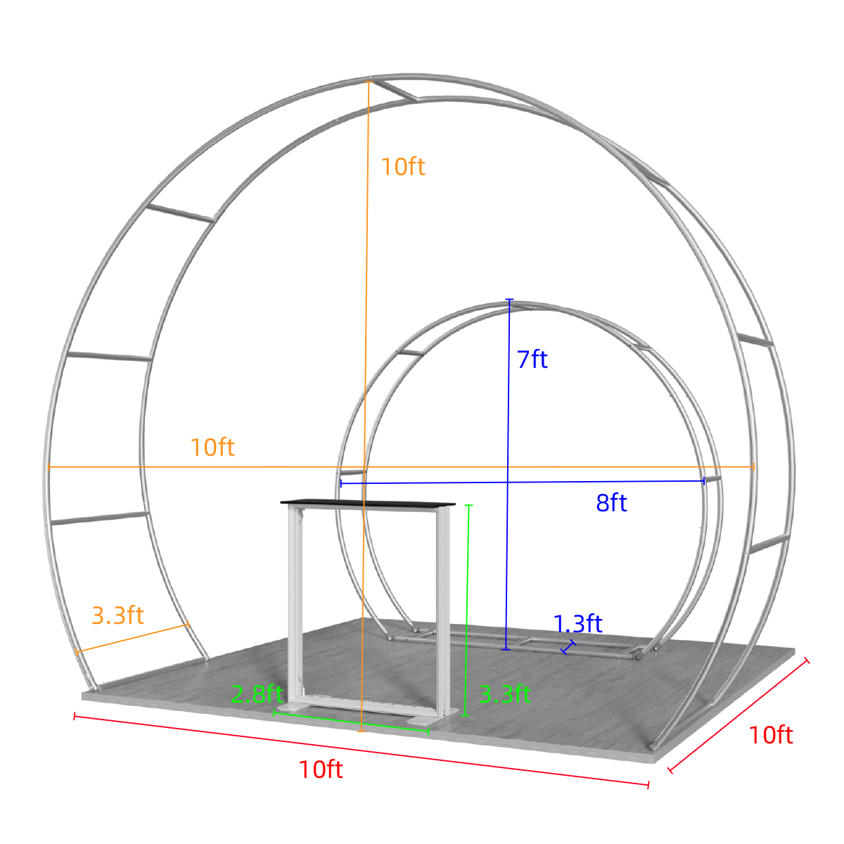 10'x10' Tradeshow Booth Kit - E Kit 7