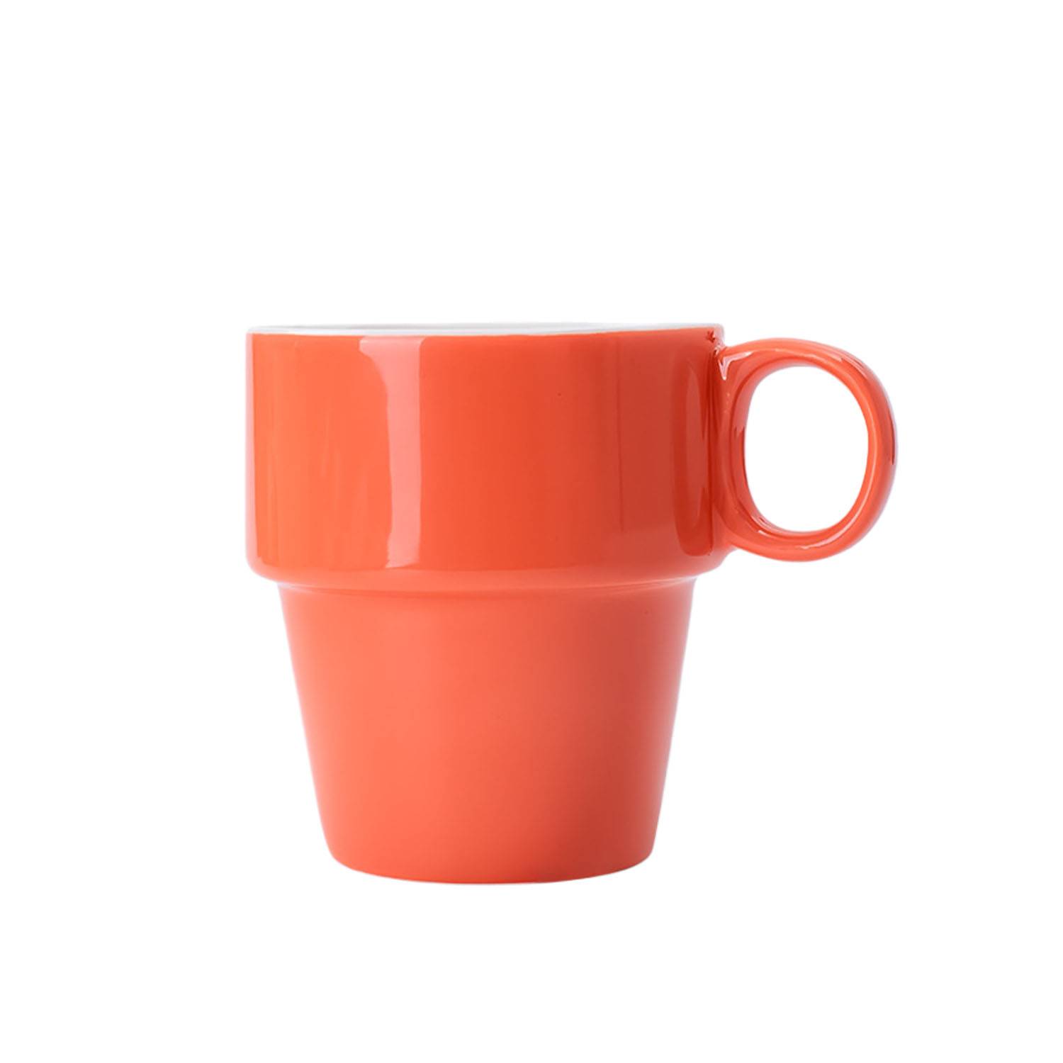 9 oz Stackable Ceramic Coffee Mug 4