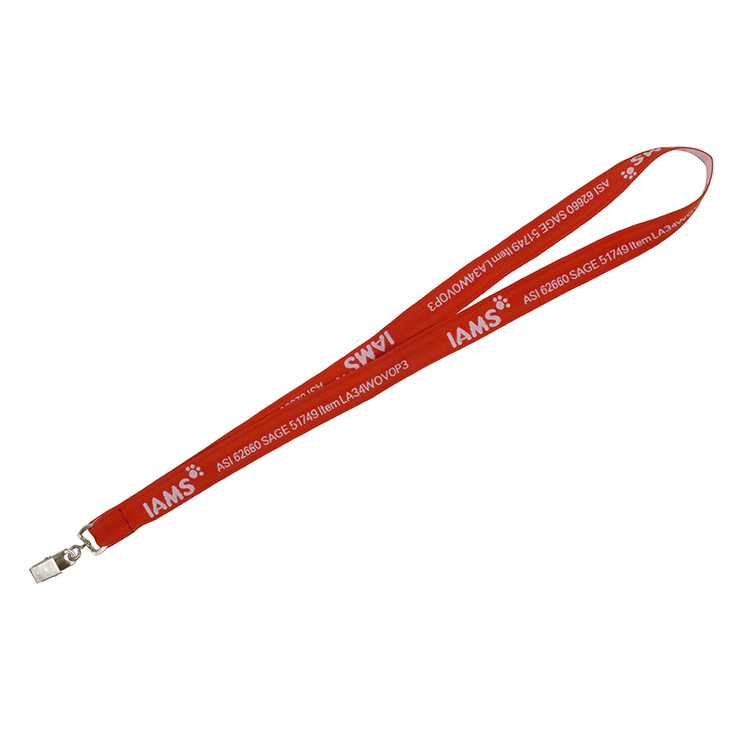 "DEWITT RECYCLED" 3/4" Import Air Ship Recycled RPET Super Fine Detail Woven-In Lanyard 6