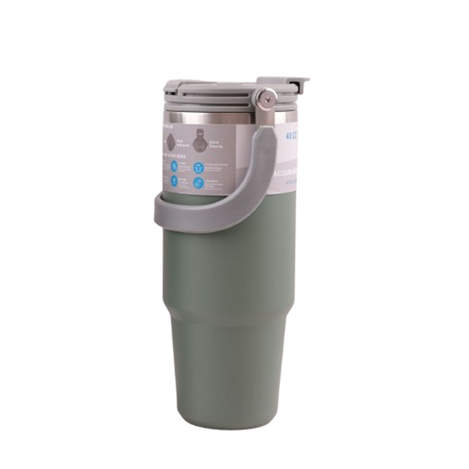 30oz Stainless Steel Vacuum Insulated Tumbler w/ Handle 9