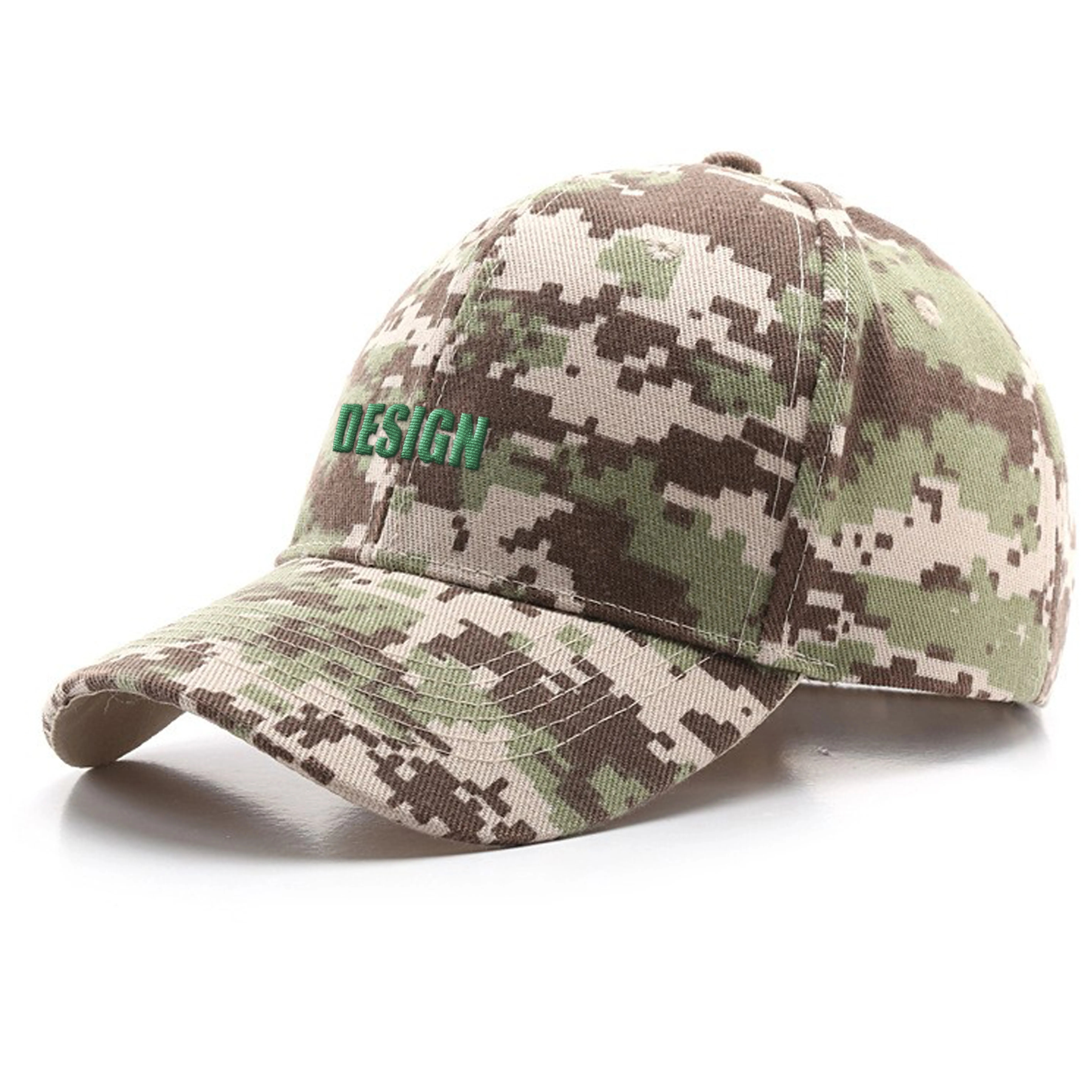 Green Cotton Digital Camo Baseball Cap 2