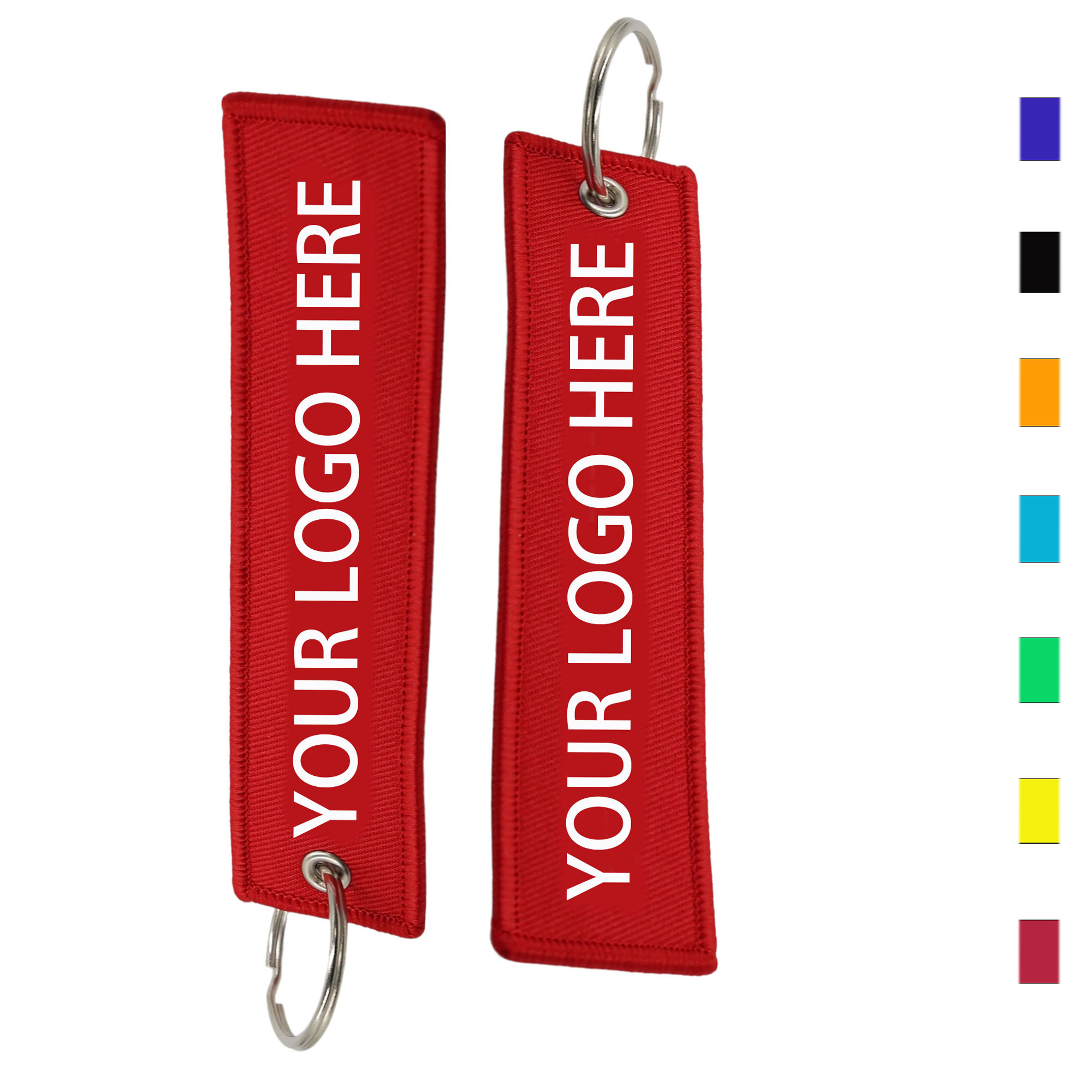 5" Embroidered Keychain Tag 2