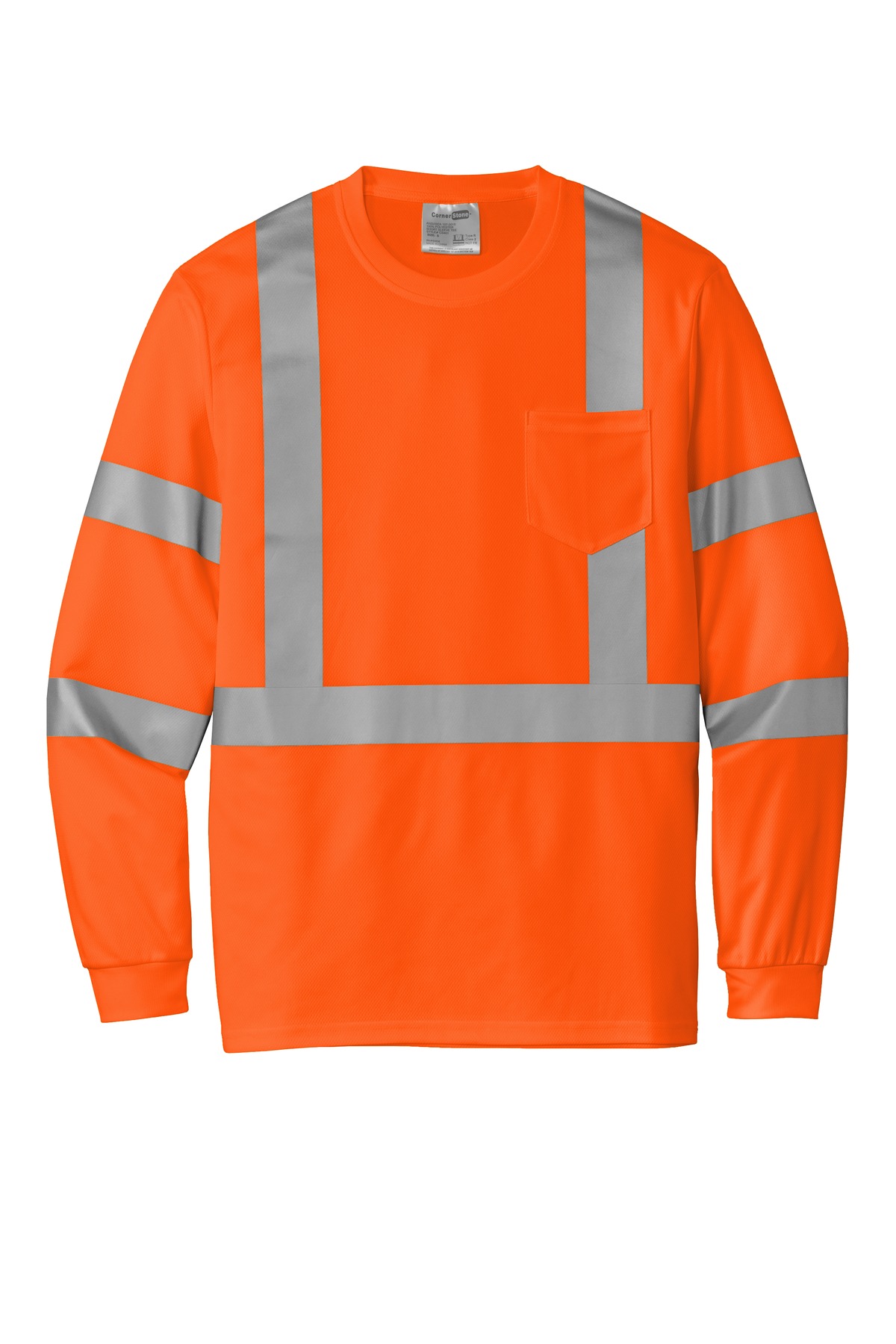 CornerStone ANSI 107 Class 3 Mesh Long Sleeve Tee. CS203 21