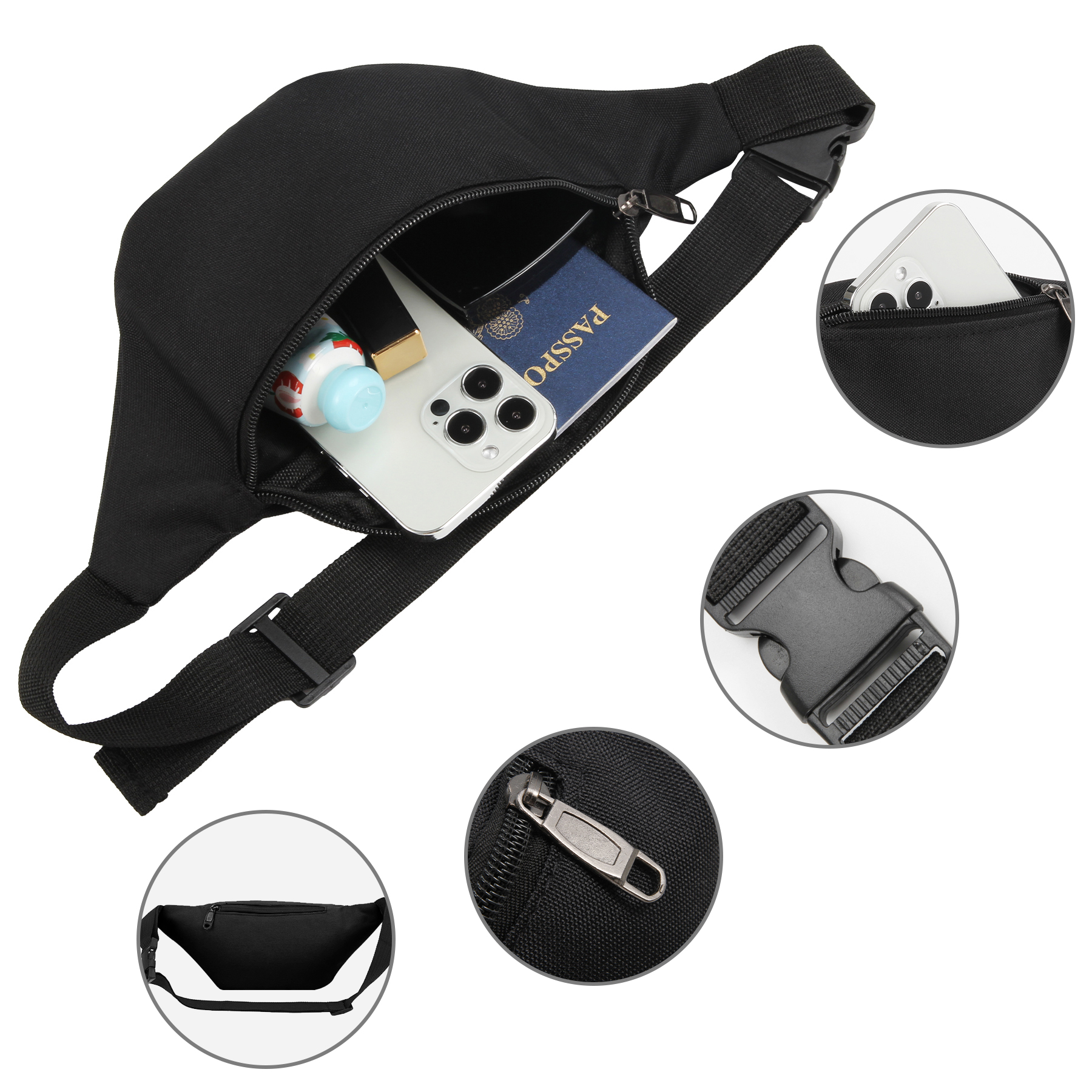 2 Zippered Fanny Pack 10
