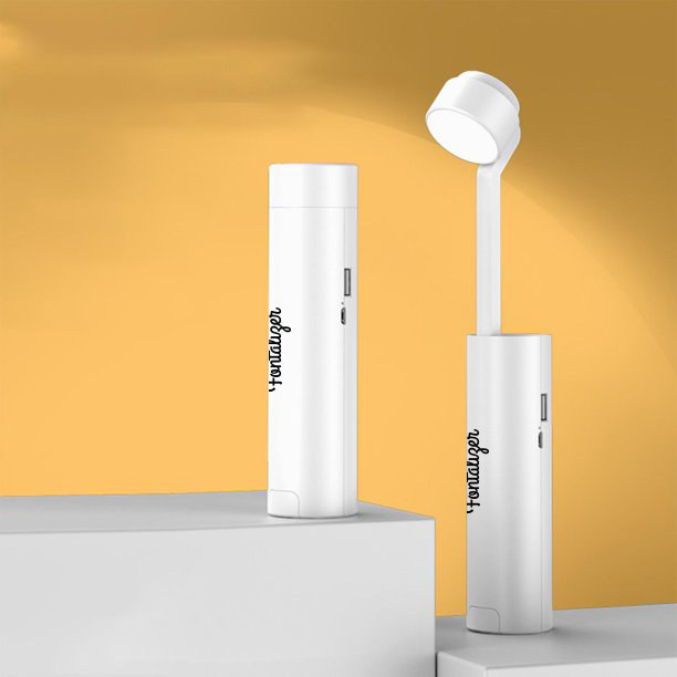 Mini LED Desk Lamp with Dimming, Phone Holder & Flashlight 10