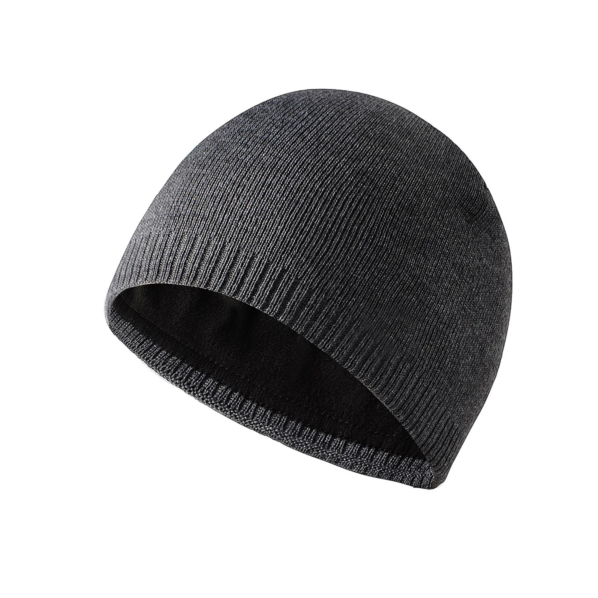 Warm Straight-Edge Outdoor Knitted Fleece Slouchy Beanie 2